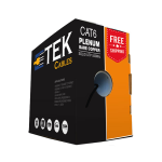 Cat6 Plenum Copper Black