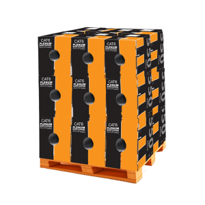 Pack Of 24 Cat6 Plenum 100% pure Copper 550MHZ ETL Listed Network Cable | Blue White